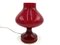 Lámpara de mesa Mid-Century moderna roja de Opp Jihlava, años 70, Imagen 8