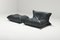 Vintage Yoko Sofa with Pouf in Grey Leather by Michel Ducaroy for Ligne Roset, Set of 2 4