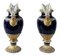 German Cobalt Blue Porcelain Vases by August Leuteritz for Meissen, 1890s, Set of 2 2
