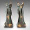 Vintage English Horse Bust Bookends in Cast Brass, 1970s, Set of 2 3