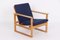 Model 2256 Lounge Chairs in Oak and Fabric by Børge Mogensen for Fredericia, Set of 2, Image 11