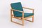Model 2256 Lounge Chairs in Oak and Fabric by Børge Mogensen for Fredericia, Set of 2 14