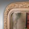 Victorian French Overmantle Wall Mirror in Gilt Frame & Original Glass, 1880s 4