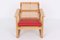 Model 2256 Armchair in Oak and with Red Cowhide by Børge Mogensen for for Fredericia 7