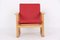 Model 2256 Armchair in Oak and with Red Cowhide by Børge Mogensen for for Fredericia 2