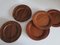 Vintage Danish Rosewood and Teak Plates from Morsbak, 1960s, Set of 12 2