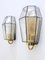 Mid-Century Modern Sconces by Glashütte Limburg, 1960s, Set of 2 3