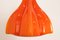 Lampada a sospensione vintage in vetro arancione di Peill & Putzler, anni '60, Immagine 8