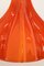 Orangefarbene Vintage Glas Hängelampe von Peill & Putzler, 1960er 5