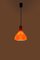 Vintage Orange Glass Pendant Lamp by Peill and Putzler, 1960s 2