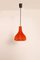 Lampe à Suspension Vintage en Verre Orange par Peill and Putzler, 1960s 1