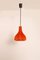 Vintage Orange Glass Pendant Lamp by Peill and Putzler, 1960s 1