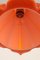 Vintage Orange Glass Pendant Lamp by Peill and Putzler, 1960s 6