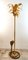 Brass Palm Floor Lamp with Cobra 48