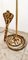 Brass Palm Floor Lamp with Cobra 52