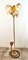 Brass Palm Floor Lamp with Cobra 6