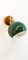 Adjustable Wall Light with Green-Colored Metal Dome 10