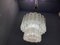 Mid-Century Textured Glass Tube Chandelier by Venini , 1970s 2