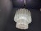 Mid-Century Textured Glass Tube Chandelier by Venini , 1970s, Image 2