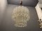 Mid-Century Textured Glass Tube Chandelier by Venini , 1970s, Image 3