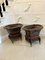 Victorian Freestanding Carved Mahogany Wine Coolers, 1880s, Set of 2 1
