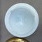Brass and Glass Opaline Ceiling Lamp 5