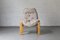 Bequemer gepolsterter Sessel aus Kiefernholz, 1970er 16