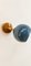 Adjustable Sconce with Blue Metal Dome, Image 6
