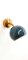 Adjustable Sconce with Blue Metal Dome, Image 1