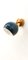 Adjustable Sconce with Blue Metal Dome, Image 10
