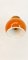 Adjustable Sconce with Orange Metal Dome 12