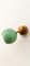 Adjustable Sconce with Green Metal Dome 2