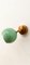 Adjustable Sconce with Green Metal Dome, Image 2