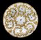 Meissen Porzellanteller mit Goldmotiven und Blumen 2