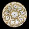 Plato Meissen de porcelana floral y dorado, Imagen 2