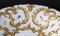 Plato Meissen de porcelana floral y dorado, Imagen 4