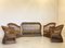 Wicker and Bamboo Patio Set, 1970s, Set of 5, Image 1