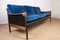 Danish Sofa in Rosewood, Leather and Fabric by Torbjorn Afdal for Bruksbo, 1960s 14