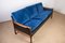 Danish Sofa in Rosewood, Leather and Fabric by Torbjorn Afdal for Bruksbo, 1960s, Image 4