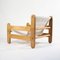 Sling Chair in Pine, Canvas and Sheepskin, 1970s 4