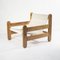 Sling Chair in Pine, Canvas and Sheepskin, 1970s, Image 2