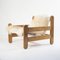Sling Chair in Pine, Canvas and Sheepskin, 1970s, Image 1