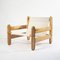 Sling Chair in Pine, Canvas and Shipskin, 1970s, Image 4