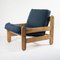 Sling Chair aus Kiefernholz, Segeltuch & Schiffsleder, 1970er 1