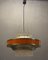 Lampe à Suspension Mid-Century en Cristal Orange, 1970s 3