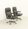 SP126 Leather Office Chairs by Osvaldo Borsani for Tecno, 1970s, Set of 8 6