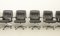 Sillas de oficina SP126 de cuero de Osvaldo Borsani para Tecno, años 70. Juego de 8, Imagen 3