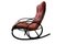 Vintage Leather Swing Chair from Strässle, 1970s, Image 2