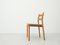 Model 84 Dining Chairs in Oak by Niels Møller, 1960s, Set of 4, Image 15
