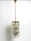 Mid-Century Brass Crystal Glass Chandelier from Vereinigten Werkstätten, 1950s, Image 1